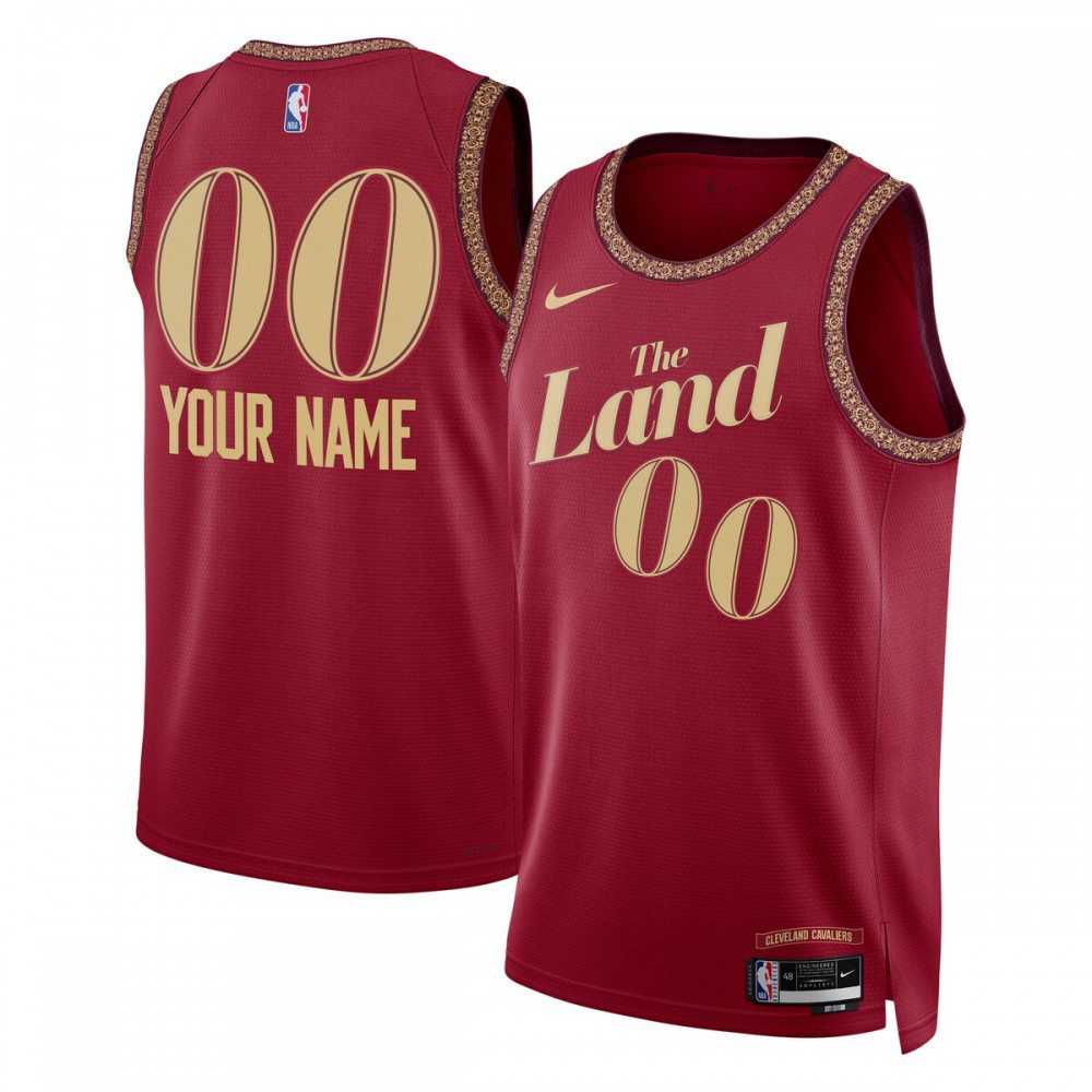 Cleveland Cavaliers Unisex 2023/24 Custom Swingman Jersey - Wine - City Edition-Pro Kit Vault | Brand New 26/27 Sports Jerseys